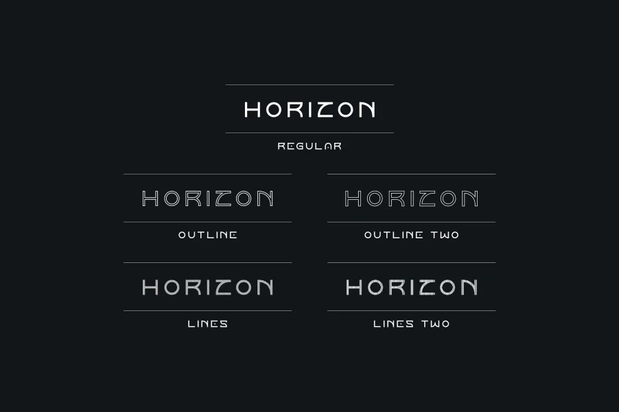 Horizon Font preview 2