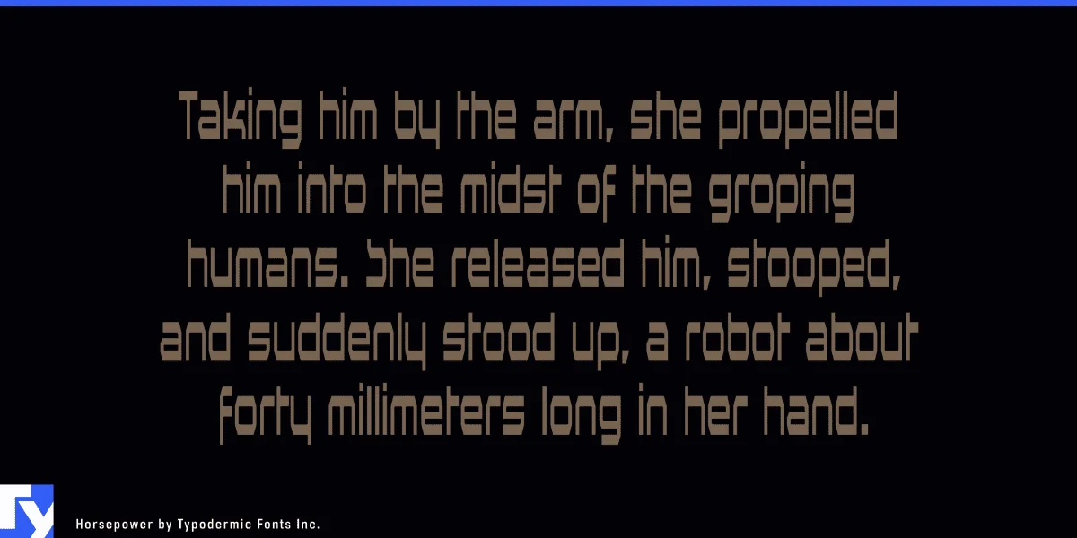 Horsepower Font preview 4
