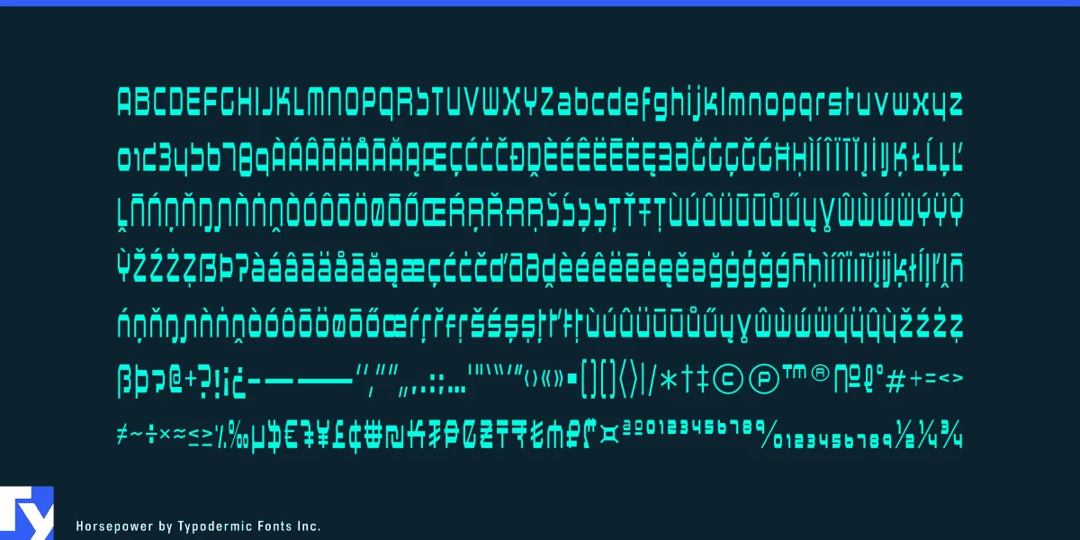 Horsepower Font preview 5