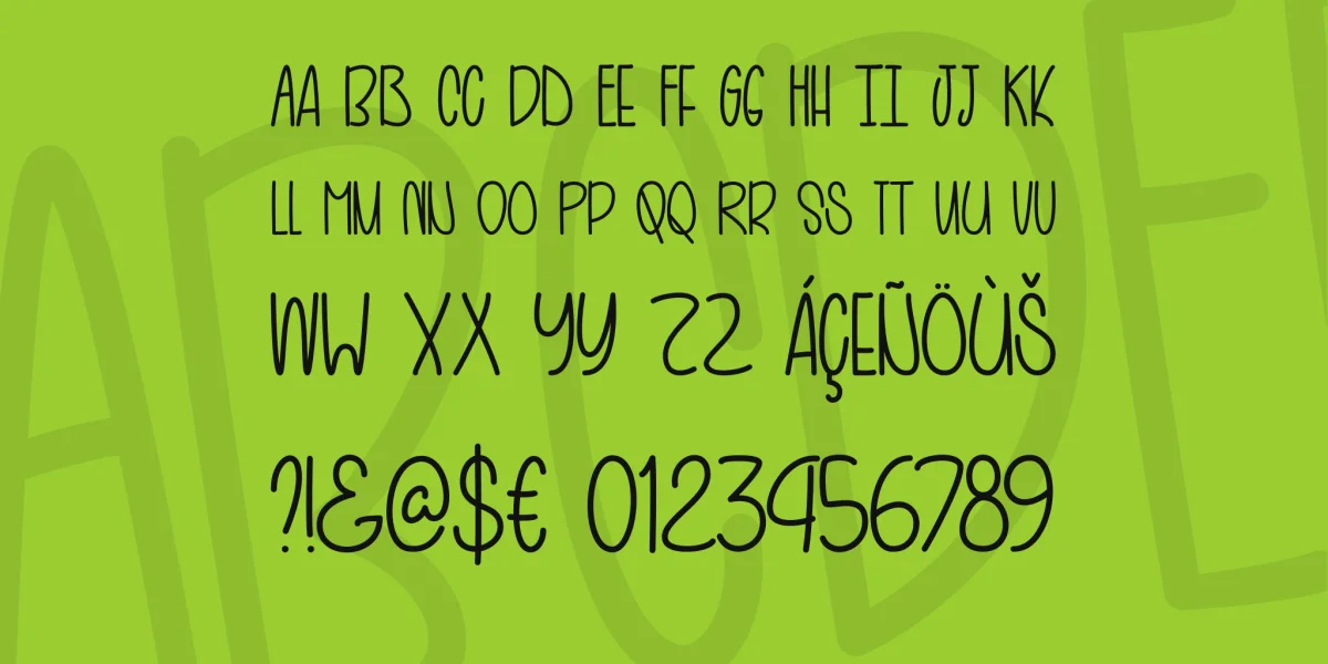 Hot and Black Tea Font preview 3