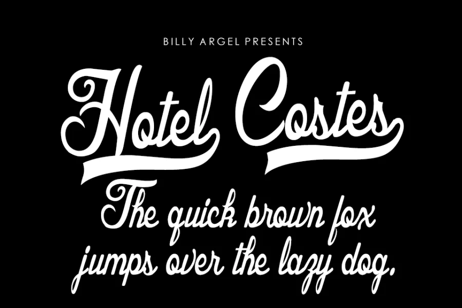 Hotel Costes Personal Use Font preview 2