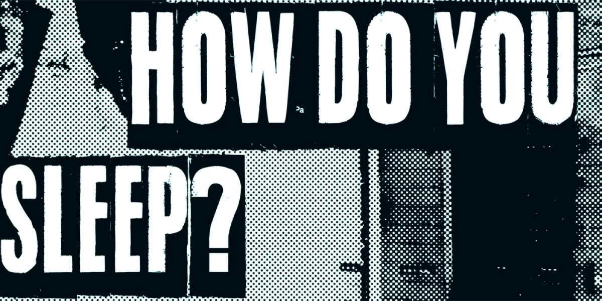 How do you sleep? Font