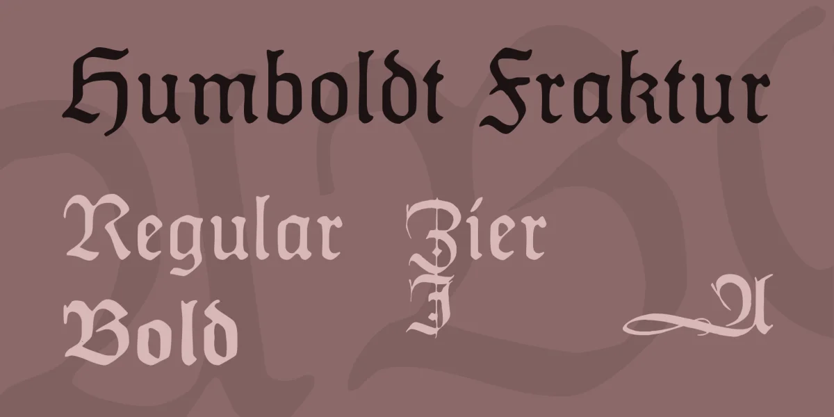 Humboldt Fraktur Font Family