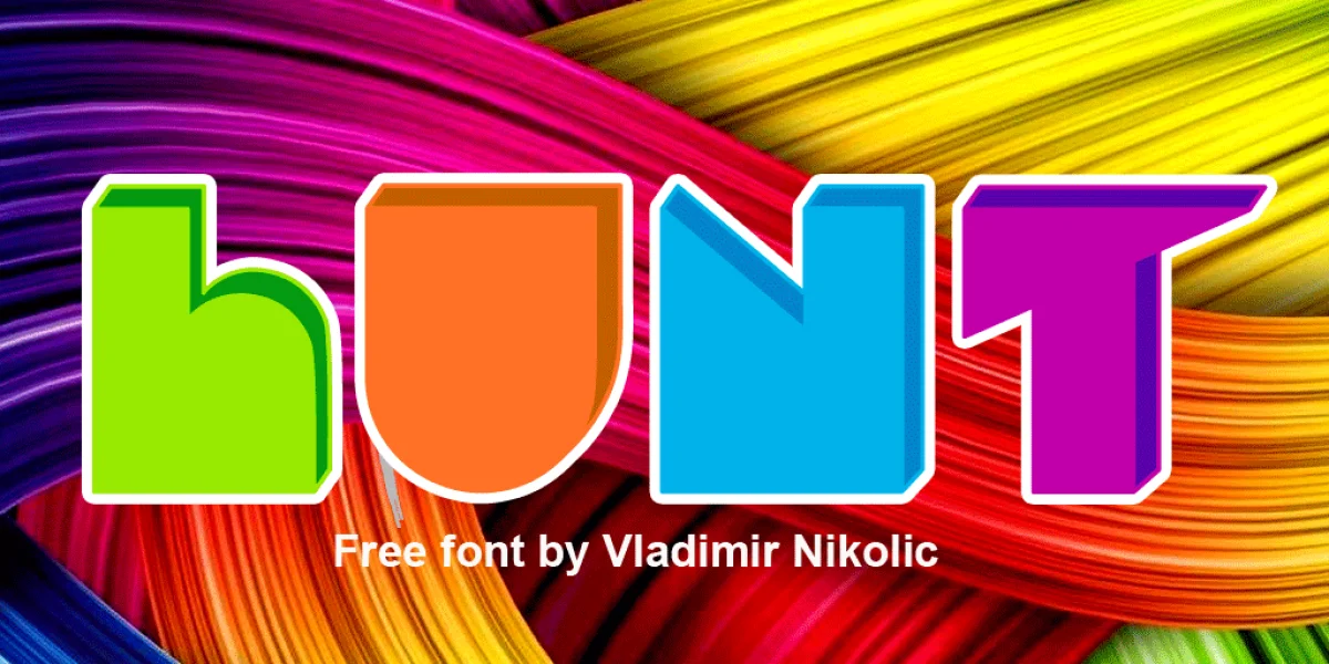 Hunt Font preview 2