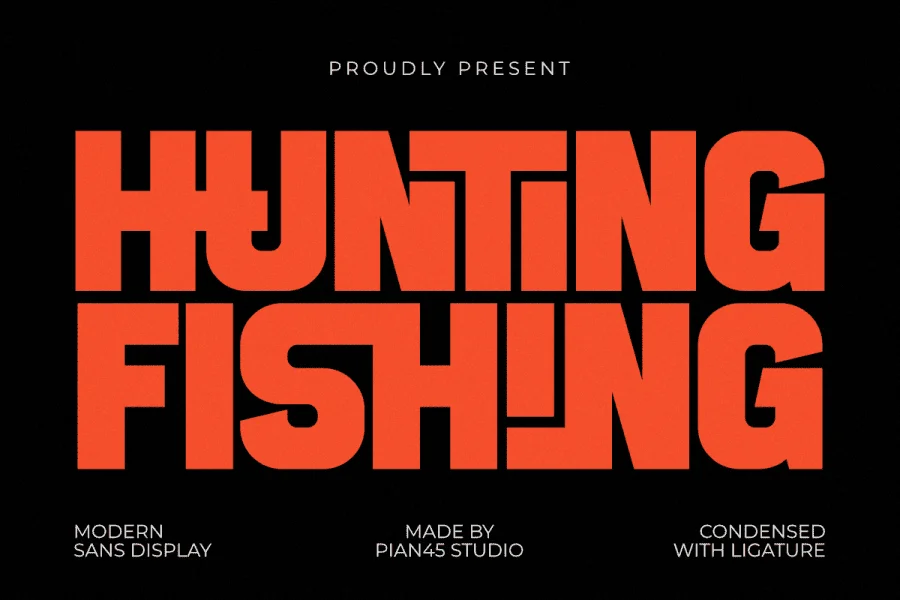 Hunting Fishing Font