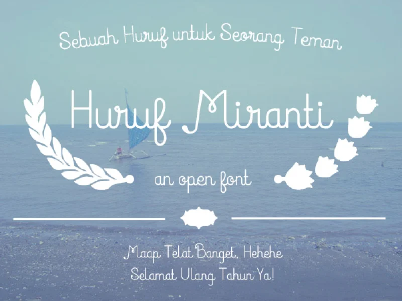 Huruf Miranti Font