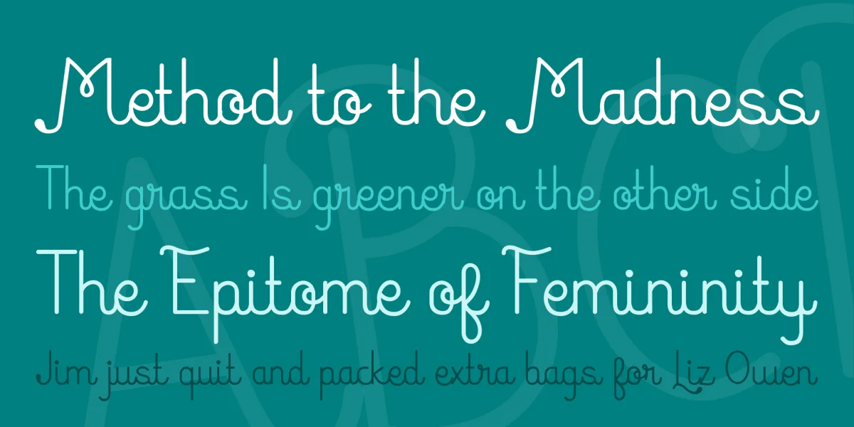 Huruf Miranti Font preview 2