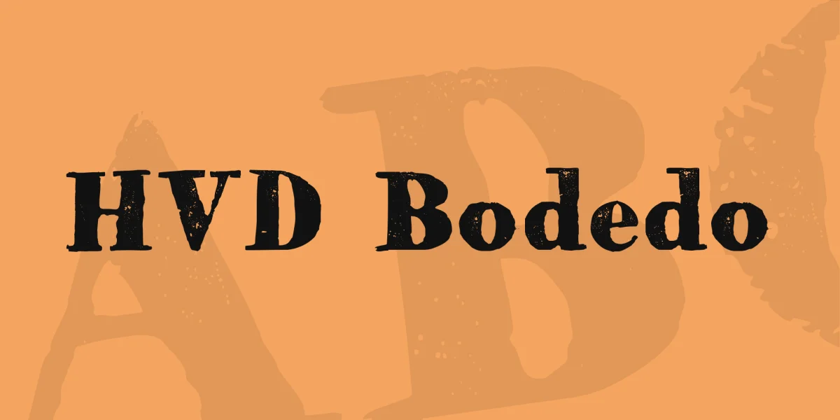 HVD Bodedo Font preview 2