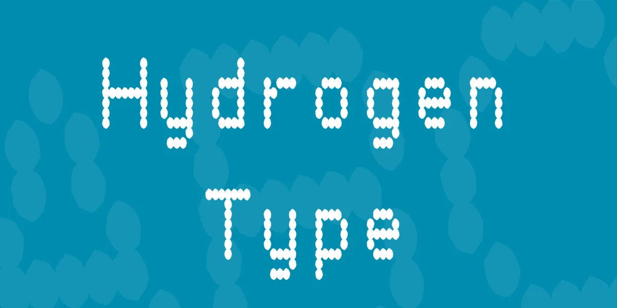 Hydrogen Type Font preview 2