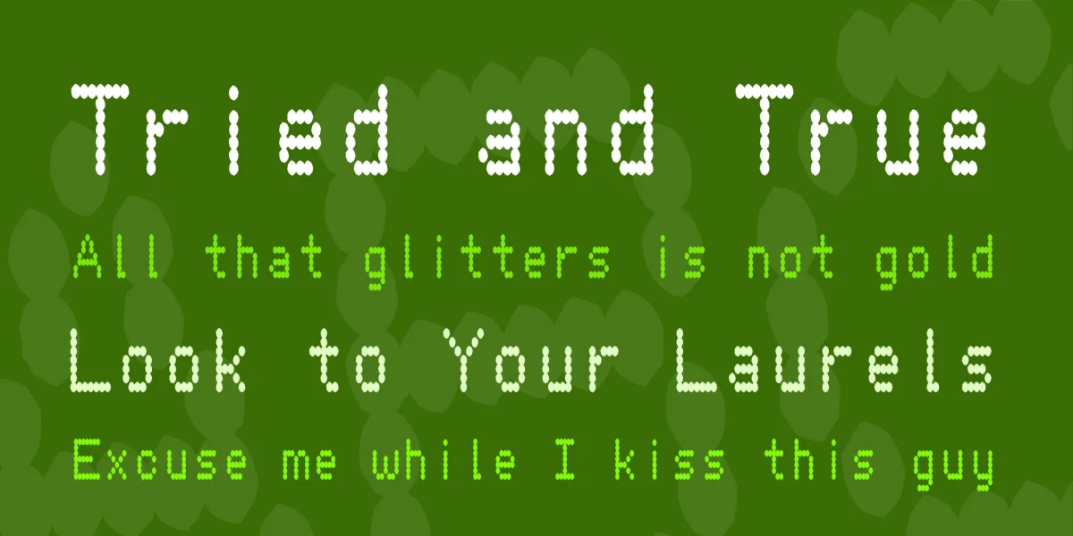 Hydrogen Type Font preview 3