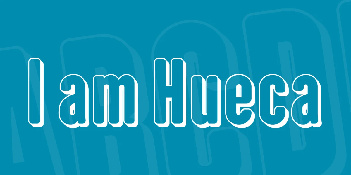 I am Hueca Font preview 2