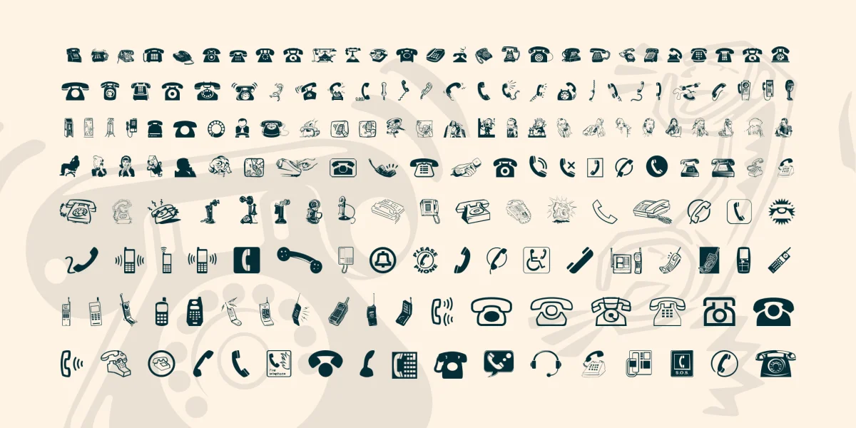 I AM TELEFONO Font preview 2