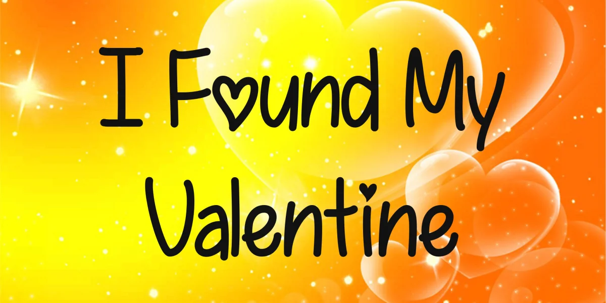 I Found My Valentine Font Family preview 2
