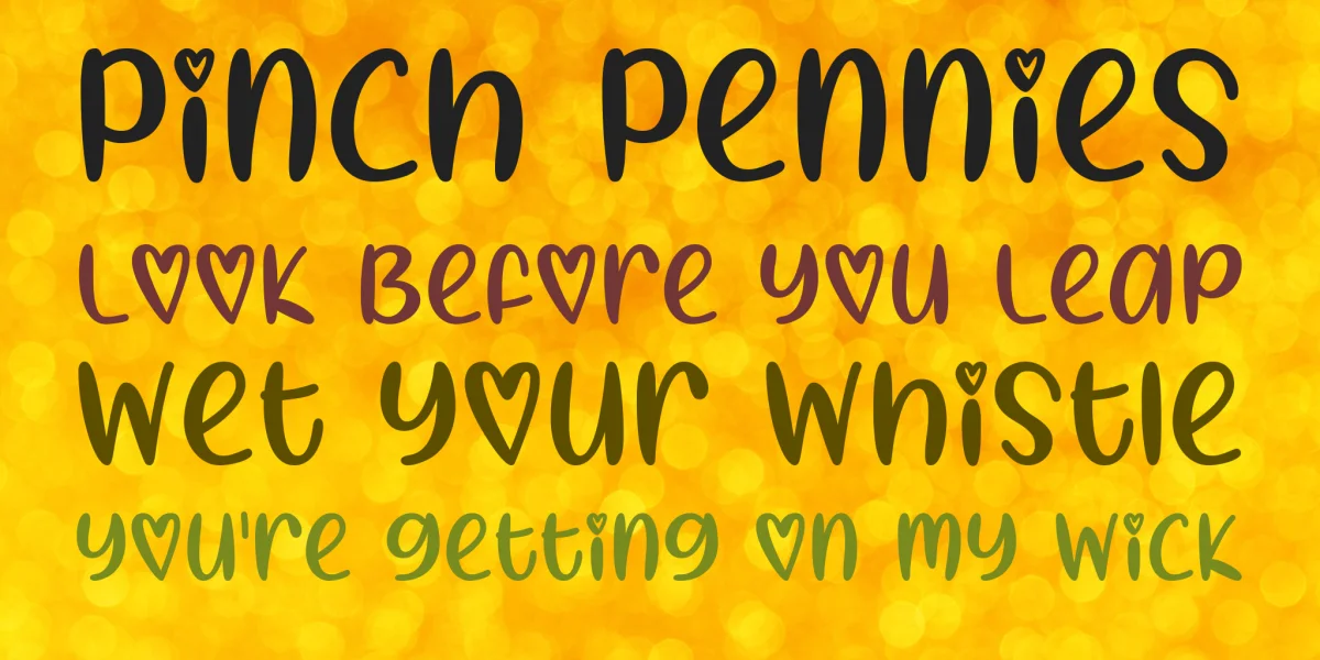I Heart Summer Font preview 4