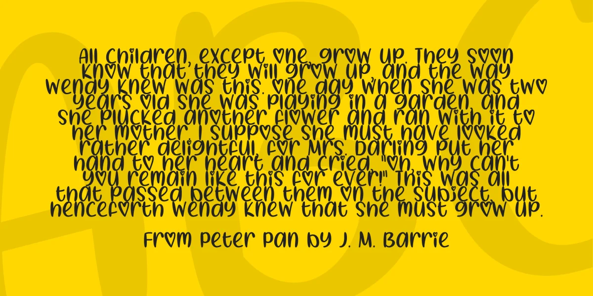 I Heart Summer Font preview 5