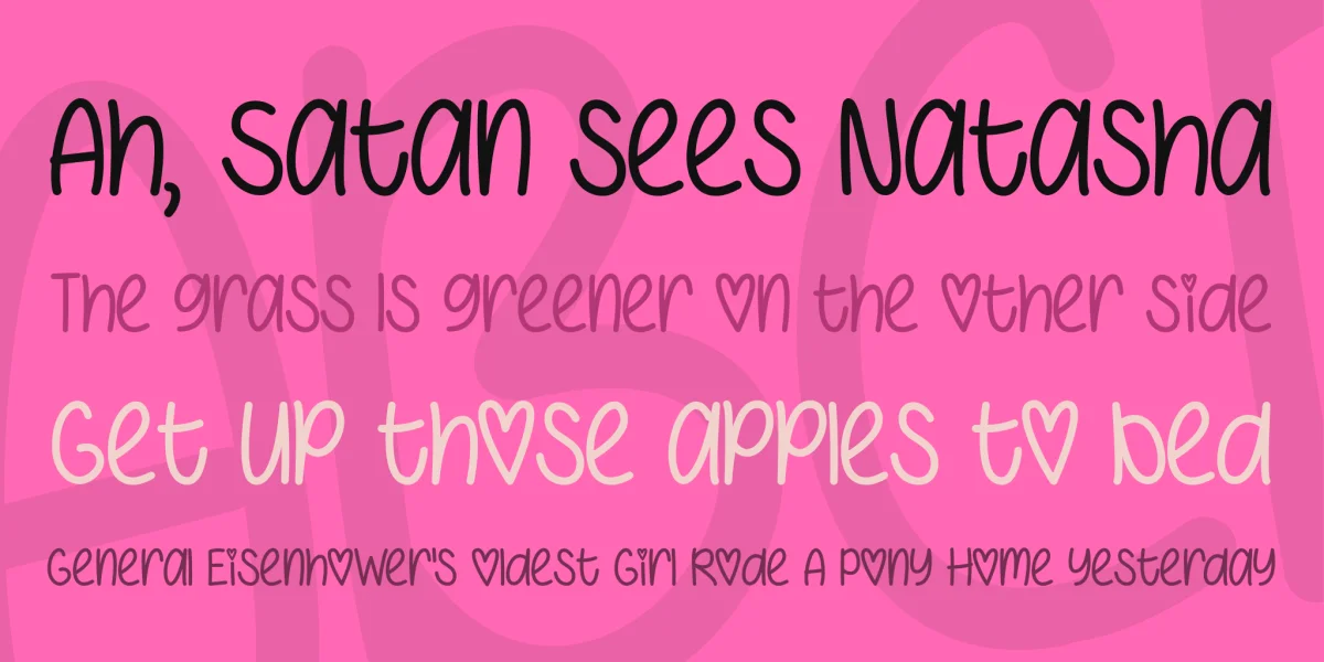 I Heart You Always Font preview 2