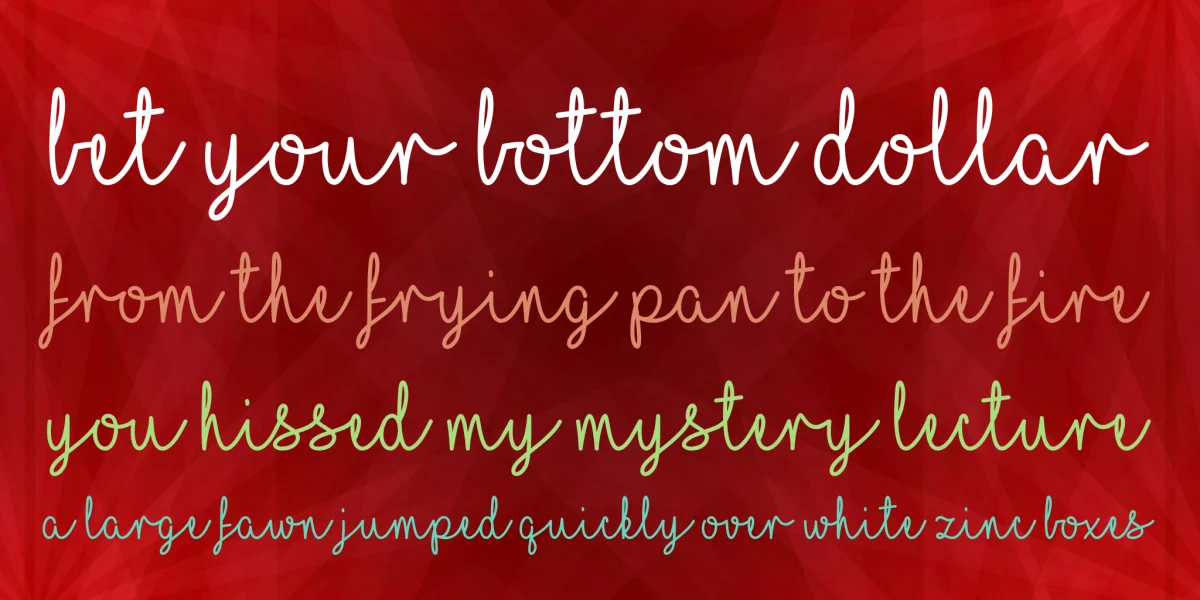 I Love Christmas Font preview 2