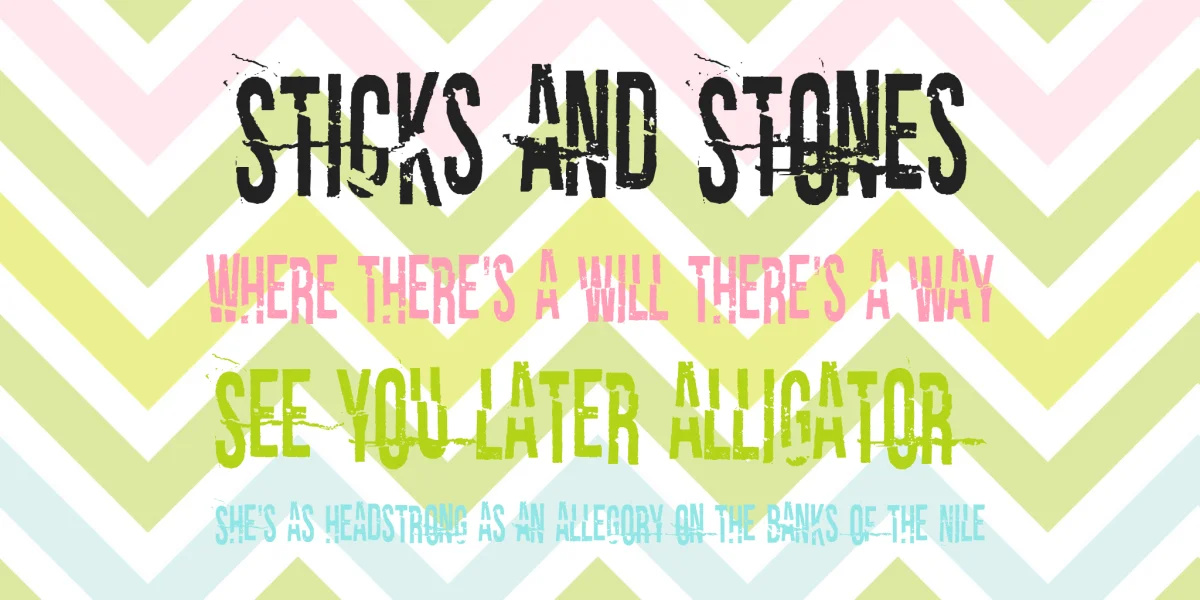 I tell you all my secrets Font preview 6
