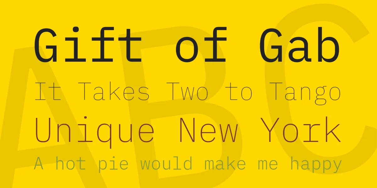 IBM Plex Mono Font Family preview 2