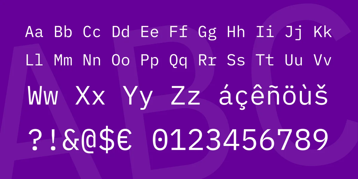IBM Plex Mono Font Family preview 4