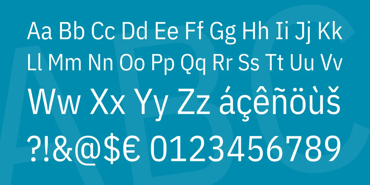 IBM Plex Sans Condensed Font Family preview 4