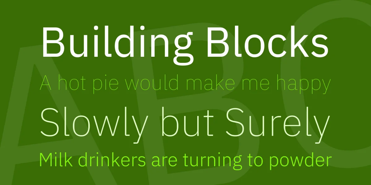 IBM Plex Sans Font Family preview 2