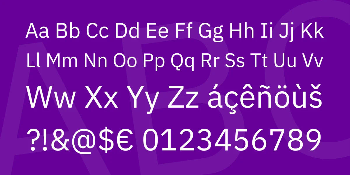 IBM Plex Sans Font Family preview 4