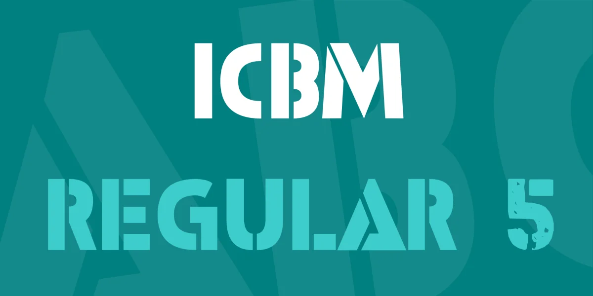 ICBM Font Family preview 2