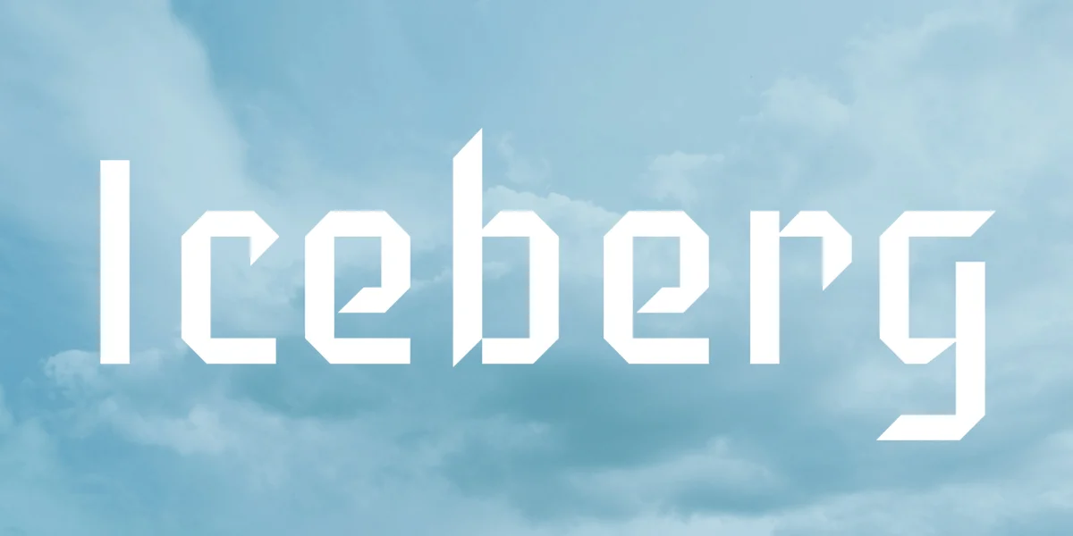 Iceberg Font