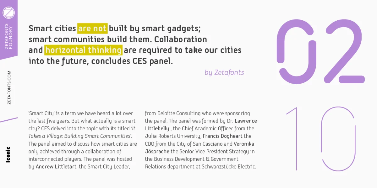 Iconic Font Family preview 5