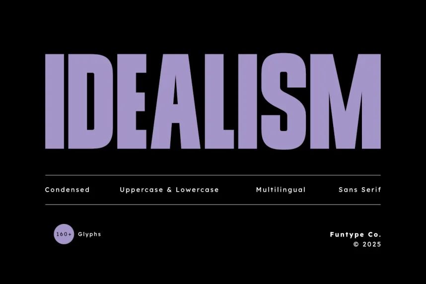 Idealism Font preview 2