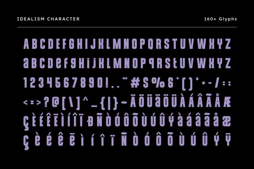 Idealism Font preview 3