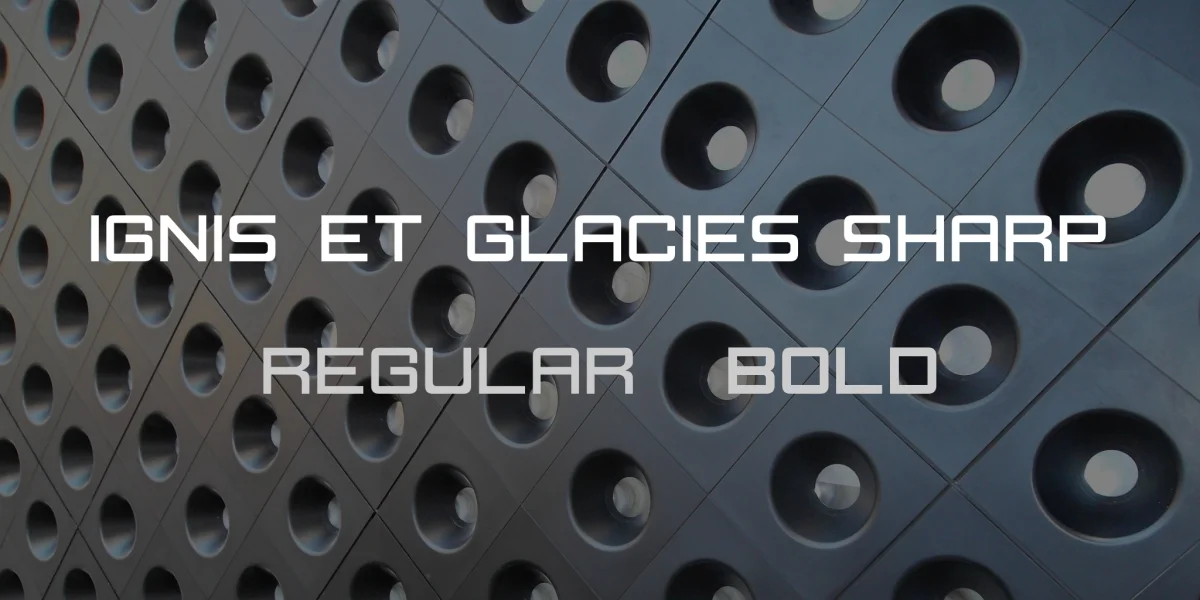 Ignis et Glacies Sharp Font Family preview 2