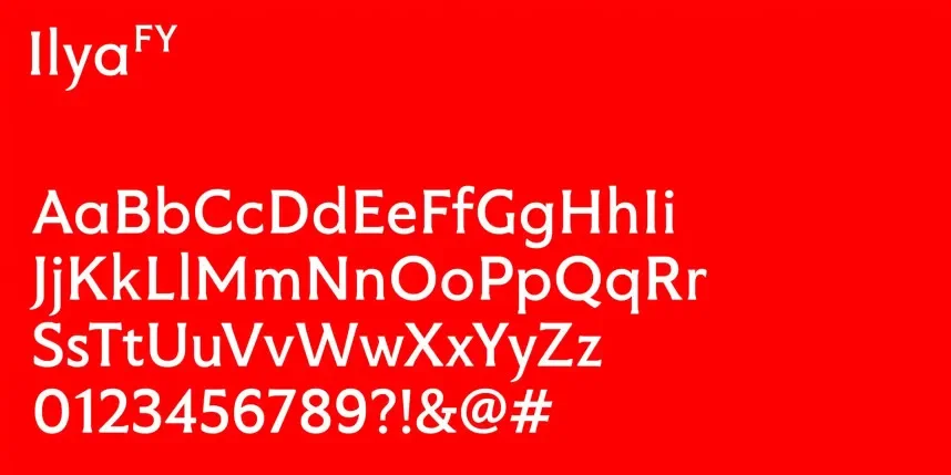 Ilya FY Font preview 4
