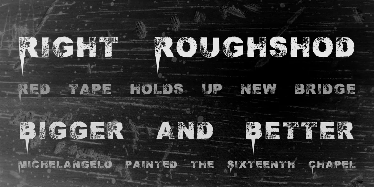 Immense decaY Font preview 2