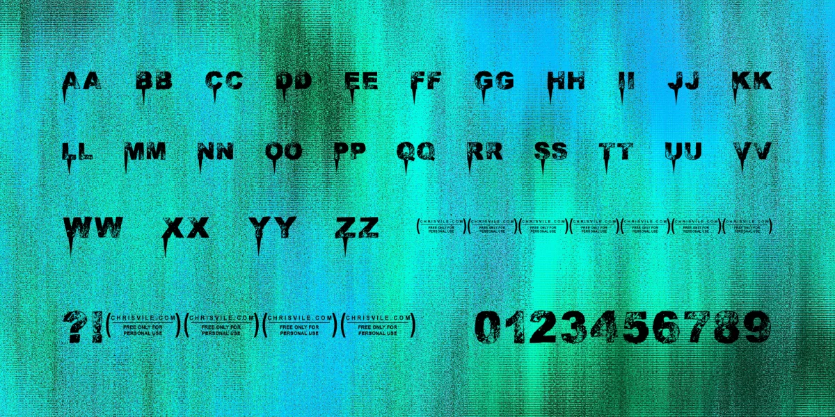 Immense decaY Font preview 3