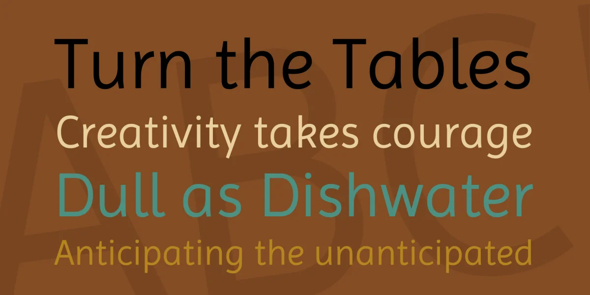 Imprima Font preview 3