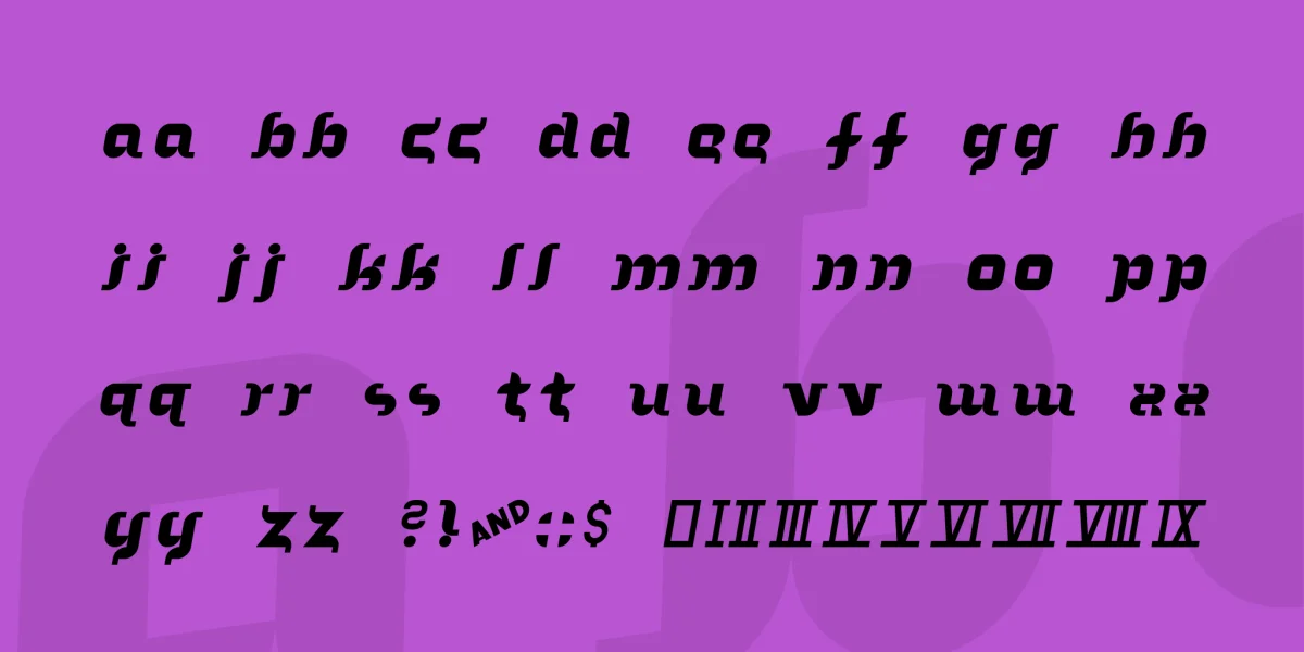 In the arms of sleep Font preview 3