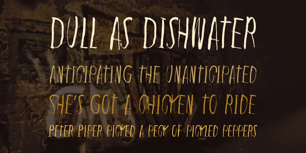 In the deep dark woods Font preview 3