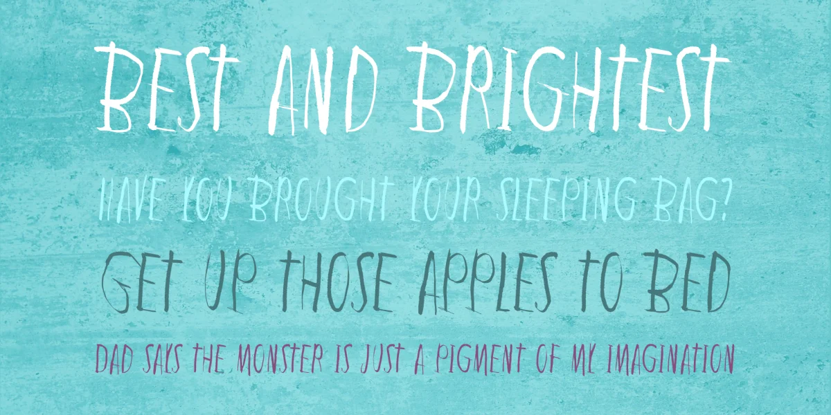 In the deep dark woods Font preview 5