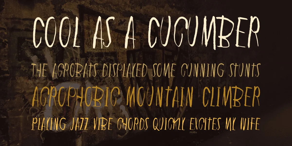 In the deep dark woods Font preview 7