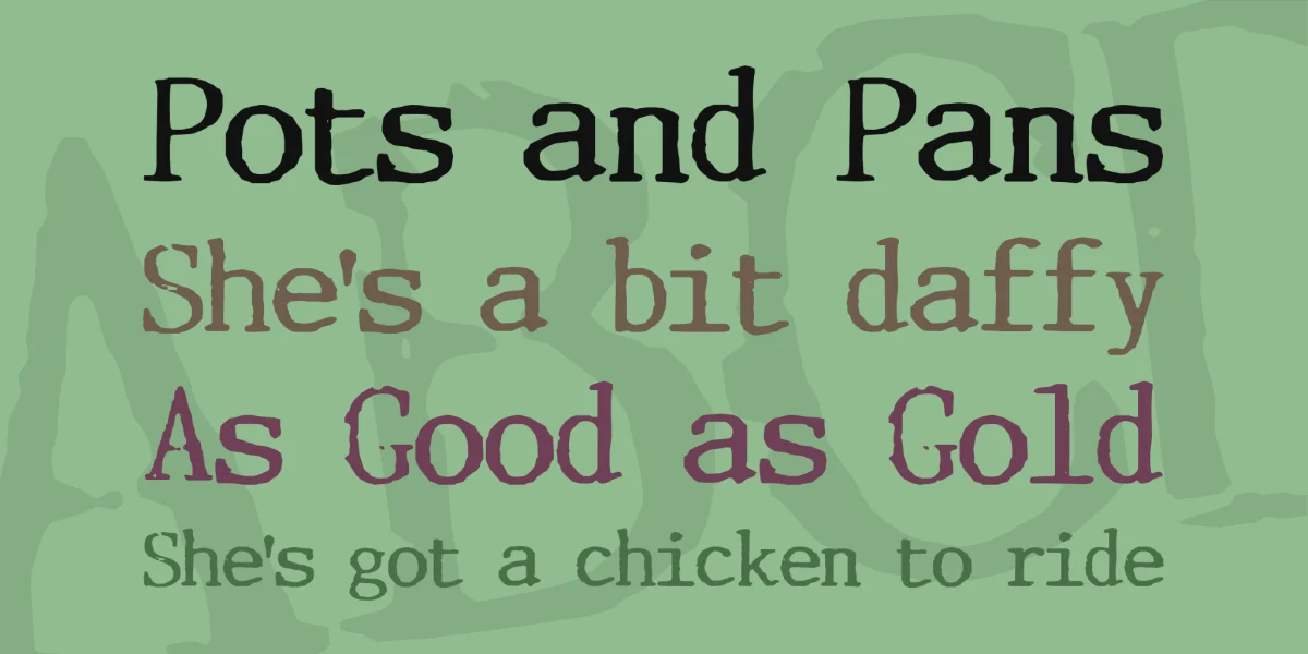Incognitype Font preview 2