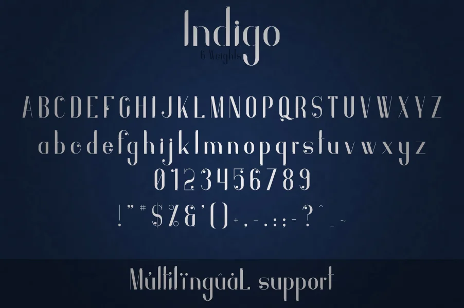 Indigo Font preview 9