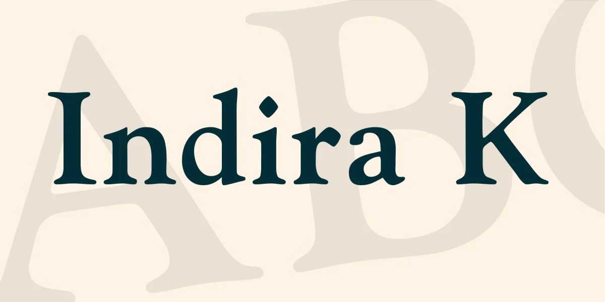 Indira K Font