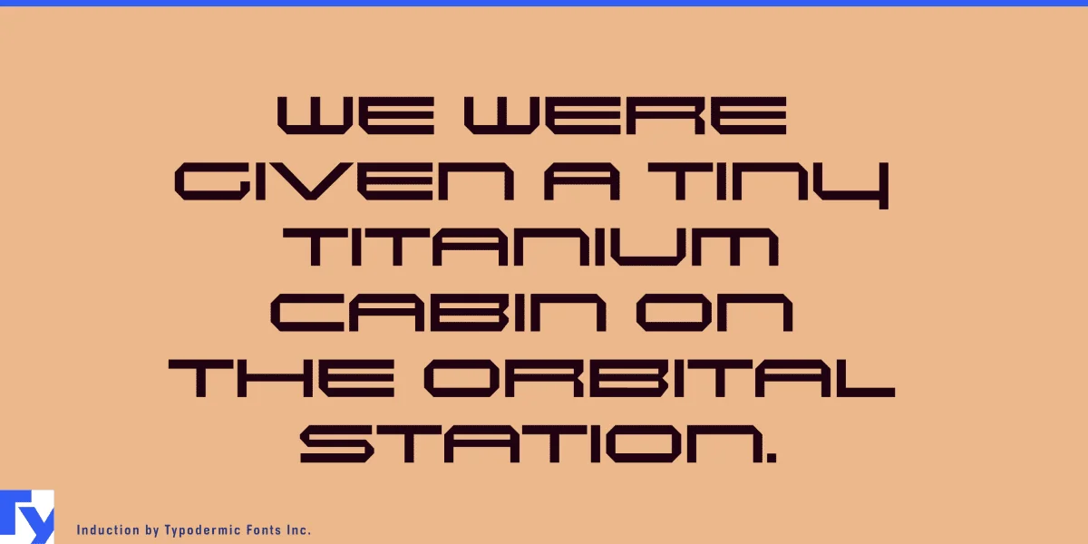 Induction Font preview 2