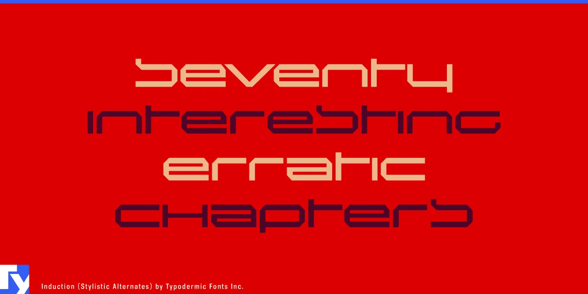 Induction Font preview 4