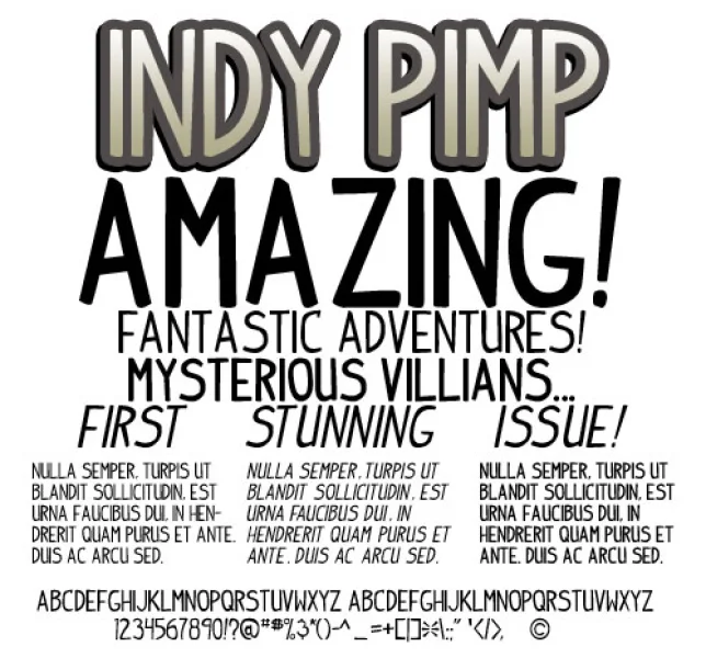 Indy Pimp Font Family