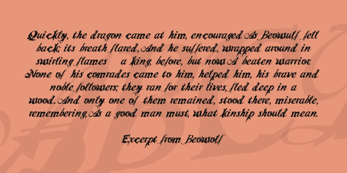 Infiltrace Font preview 3