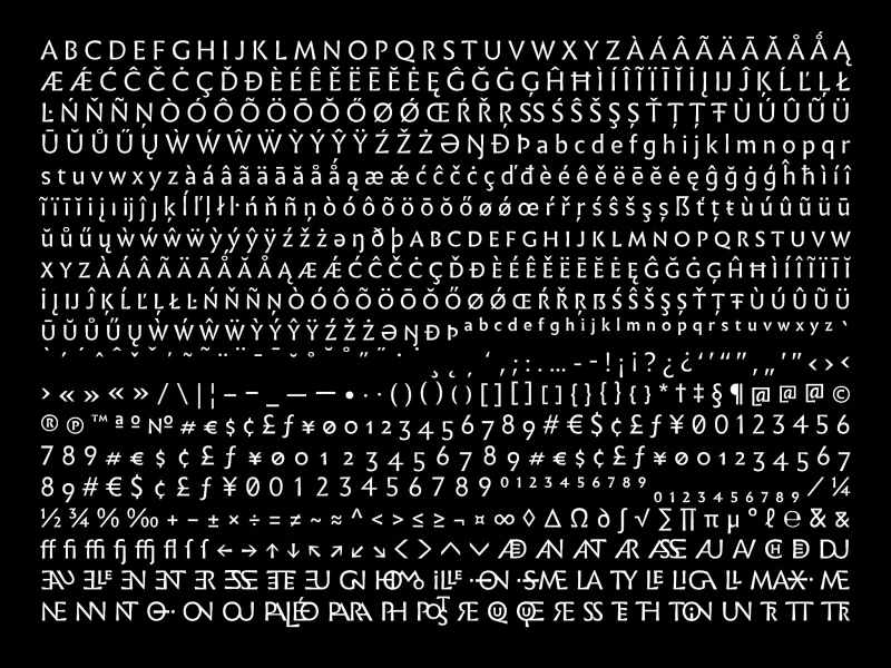 Infini Font Family preview 5