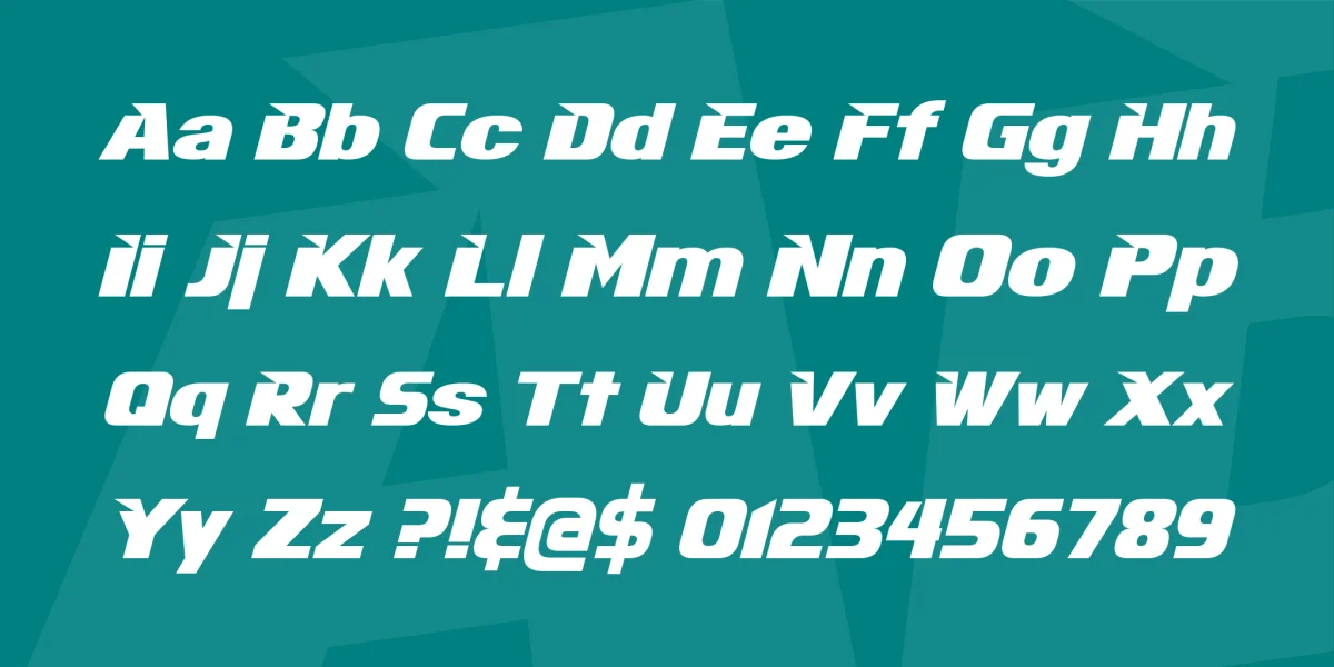 Infinite Justice Font Family preview 3
